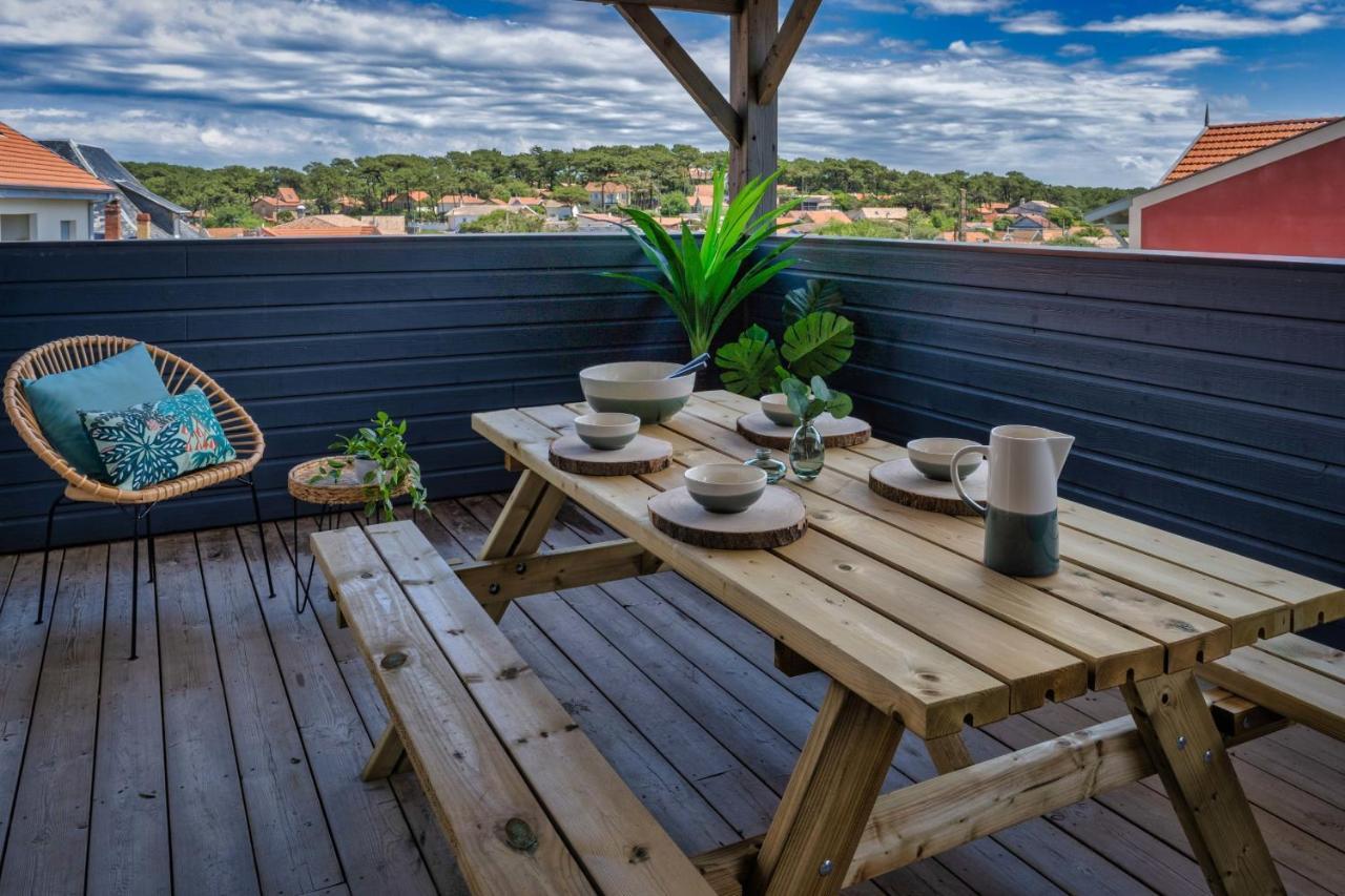 Mamita 4 "Wooded Stopover Apartment" T2 47M Terrace 24M Lacanau Ngoại thất bức ảnh